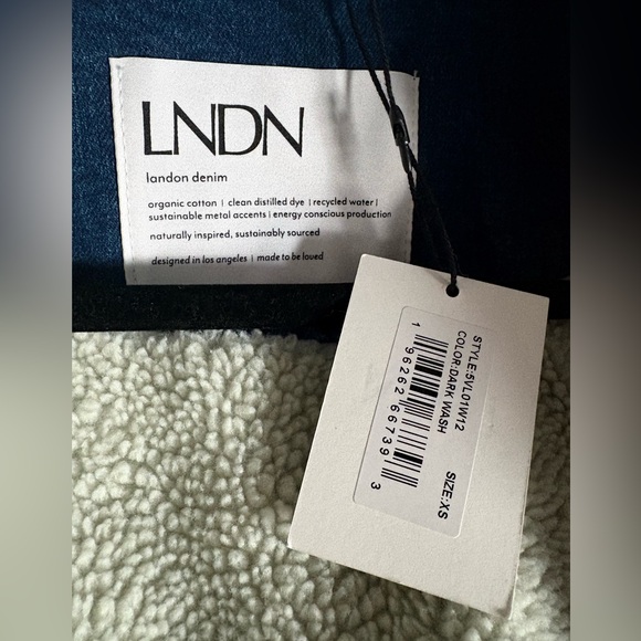 LNDN Landon Revolve Denim Sherpa Lined Trench Jacket Medium Wash XS/S✨NWT - Picture 13 of 13